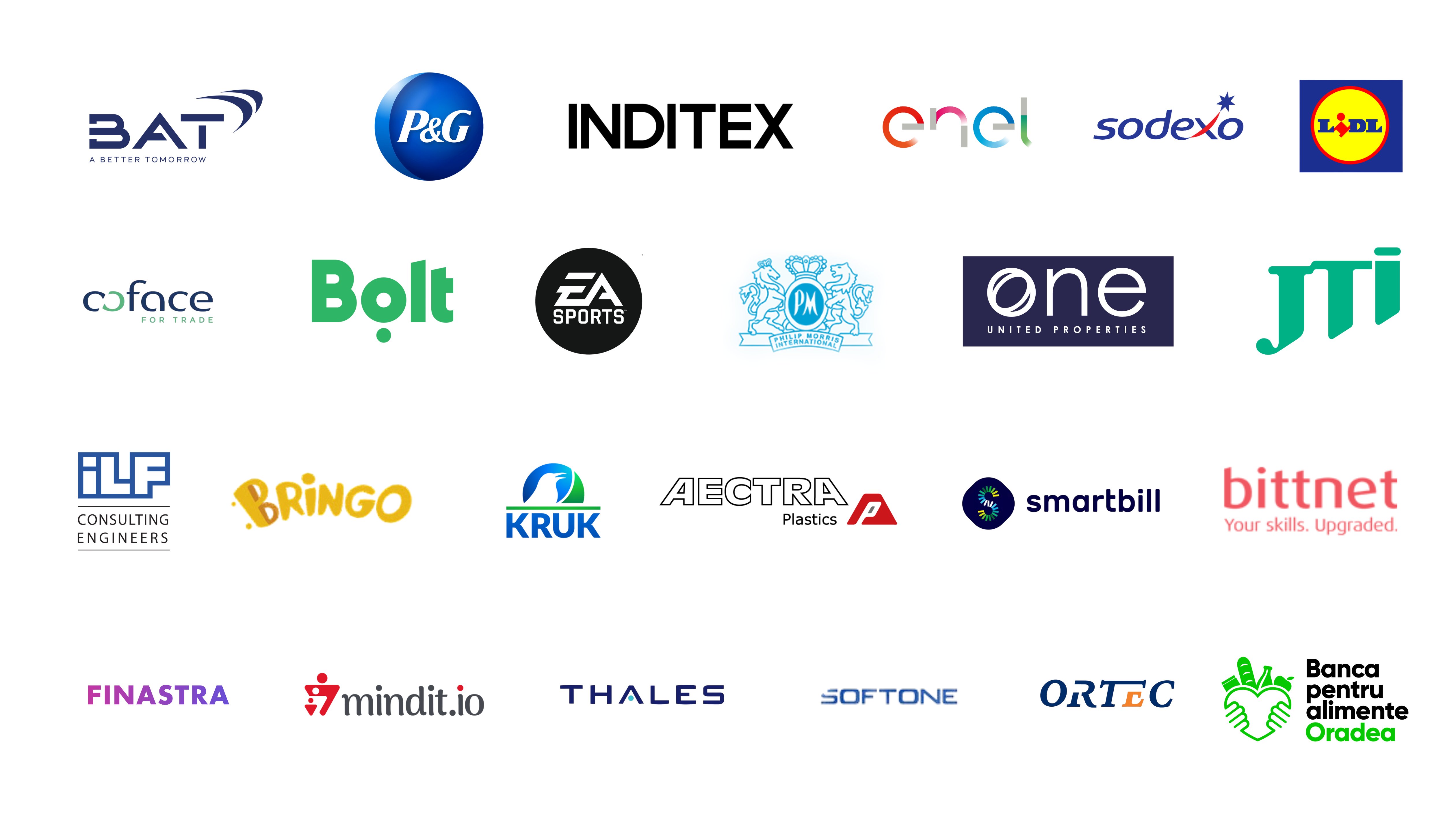 Clients — BAT, P&G, Inditex, Enel, Sodexo, Lidl, Bolt, EA Sports, Philip Morris and more